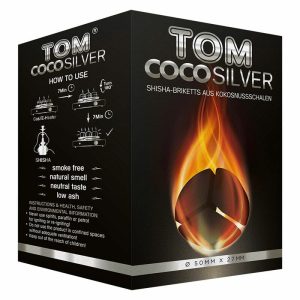 Tom Cococha Silver 3 Blocks hookah charcoal