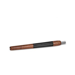 Wookah Teak Black Leather Mouthpiece