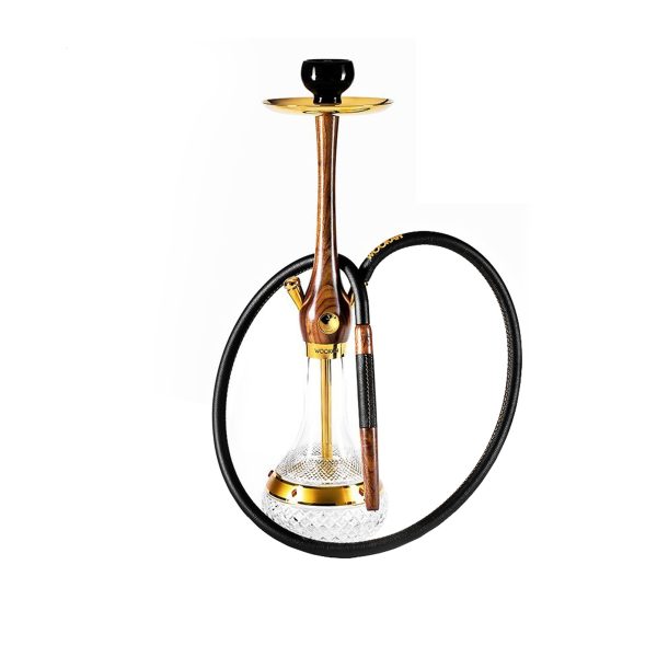 Wookah Gold 24K Walnut Amber Gold Hookah