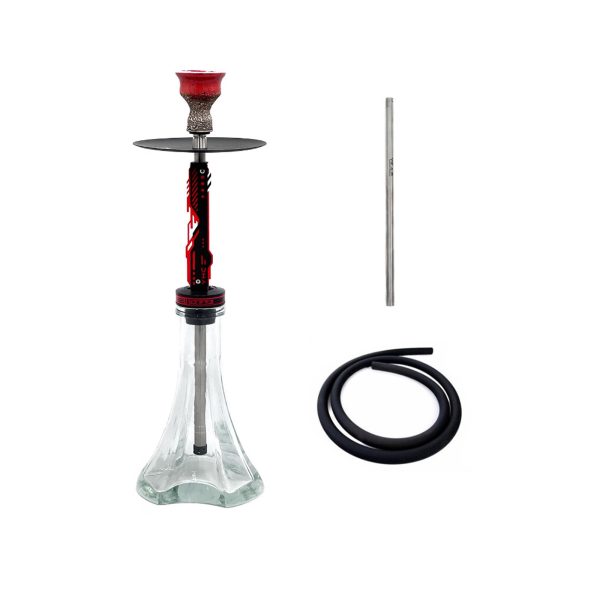 Y.K.A.P. Neo Mod Red Full Set Rocket Hookah