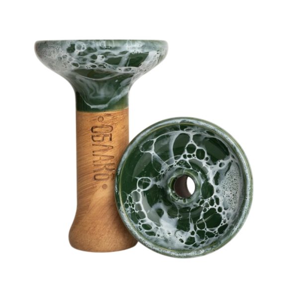 Oblako M Green White Marble Bowl