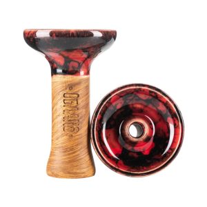 Oblako M Red Black Marble Bowl
