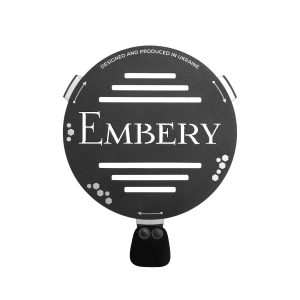 Embery Black wind cover lid with handle