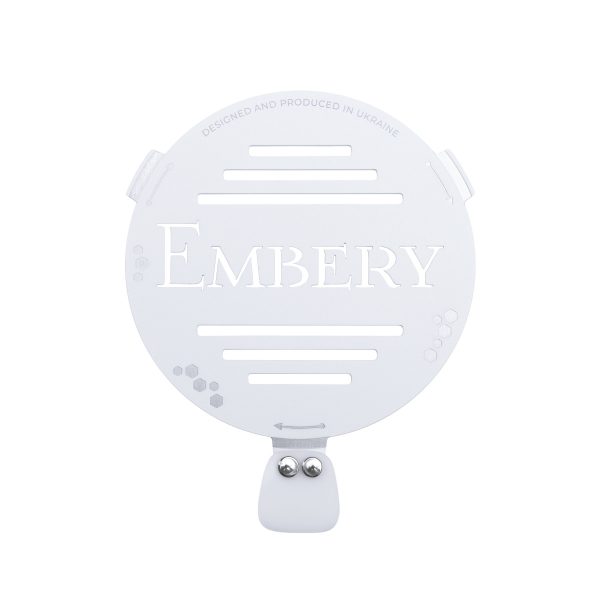 Embery Silver Snow wind cover lid with handle