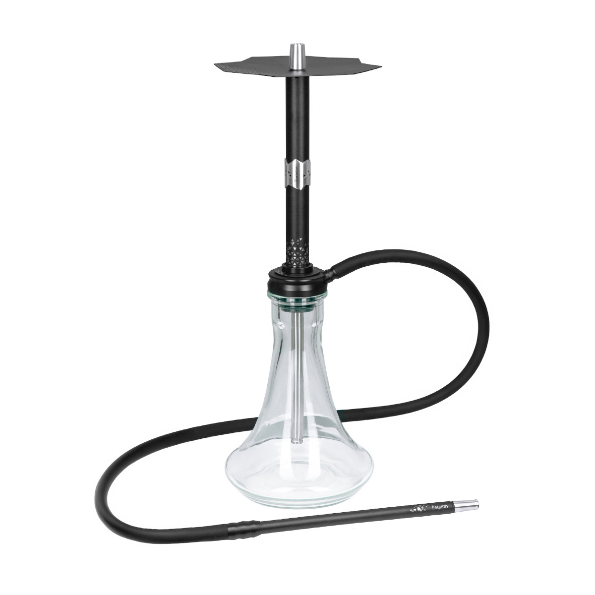 Embery Equal Black Silver Full Set Hookah