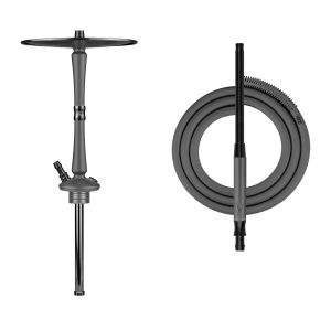 Hoob Go Space Grey x Black Hookah