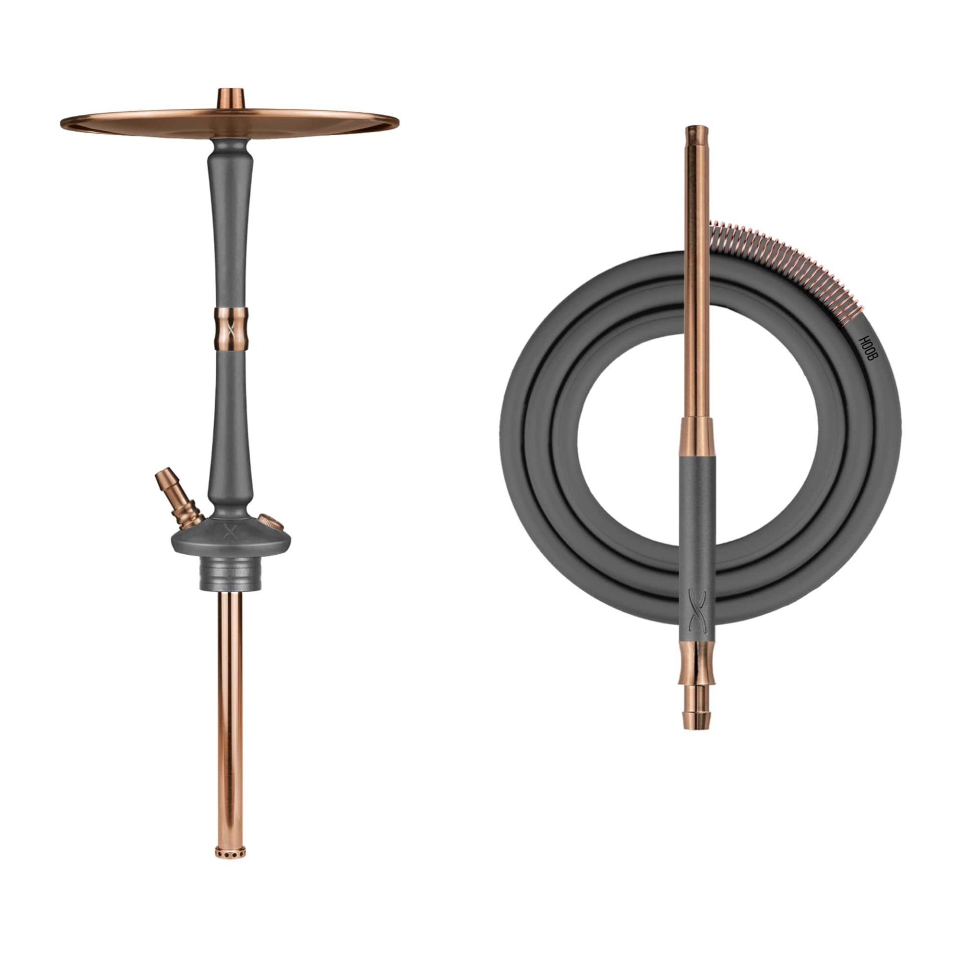 Hoob Go Space Grey x Bronze Hookah