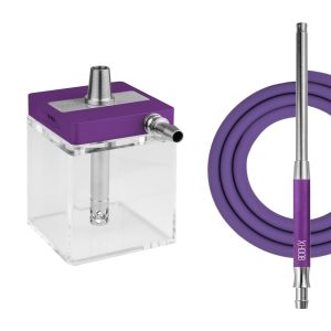 Hoob SubAtom Royal Purple x SS x Clear Hookah