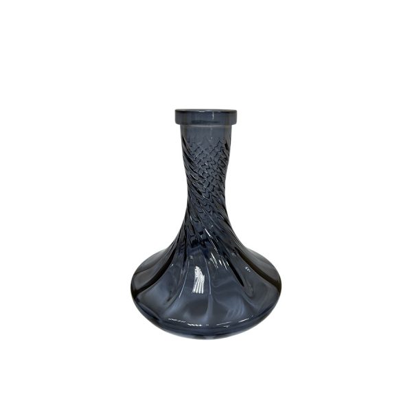 Classic Wave Grey Smoky Hookah Vase