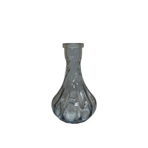 Drop Wave Grey Smoky Hookah Vase