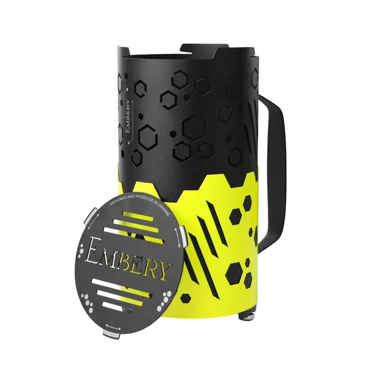 Embery PRO Yellow Black Hookah Wind Cover - Image 2