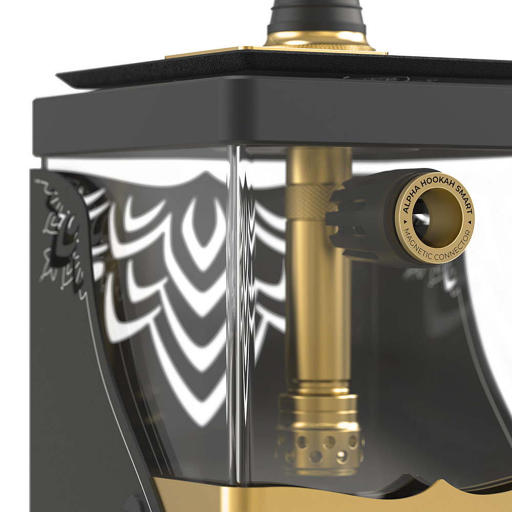 Alpha Hookah Smart EXZO Gold Hookah - Image 3