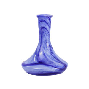 Classic Blue Alabaster Hookah Vase