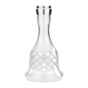 Hoob Bell Pro x Steel x Clear Cuts Hookah Vase