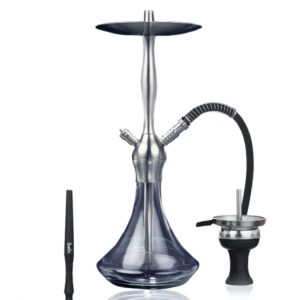 Aladin Alux Captain Silver - Shiny Black Hookah