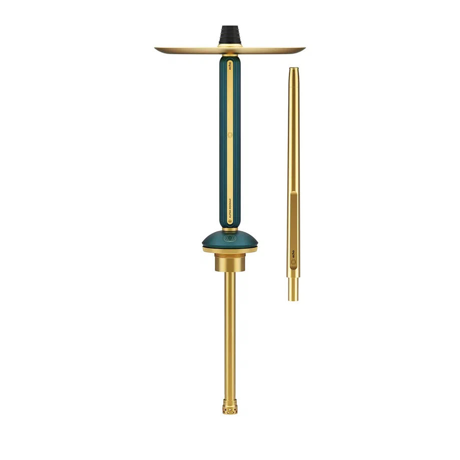 Alpha Hookah ECHO Gold Emerald Green Hookah
