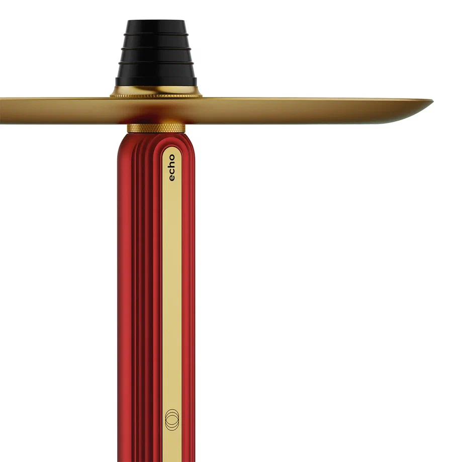 Alpha Hookah ECHO Gold Ruby Red Hookah - Image 2