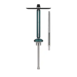 Alpha Hookah ECHO Silver Emerald Green Hookah