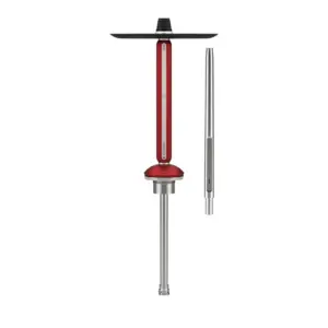 Alpha Hookah ECHO Silver Ruby Red Hookah