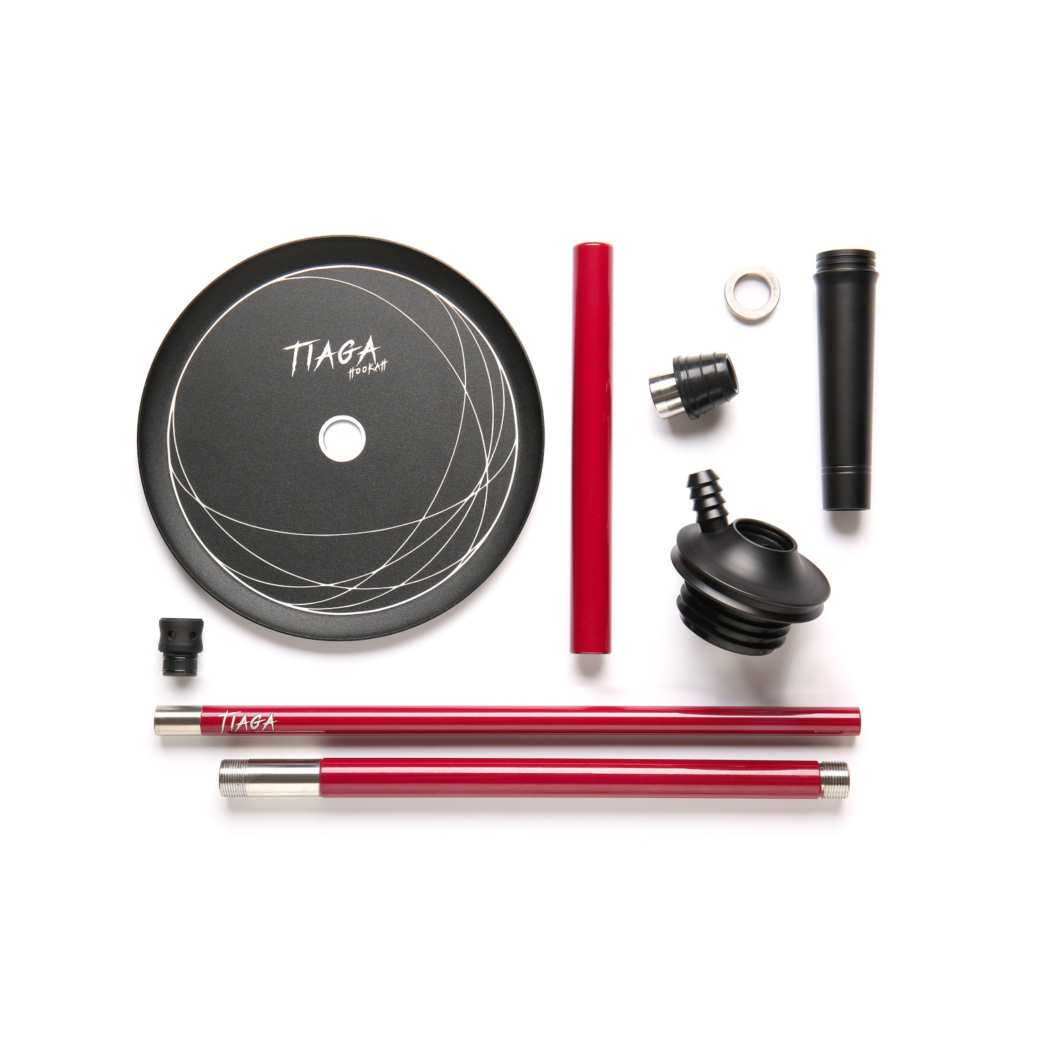 Tiaga Iris Burgundy Hookah - Image 2
