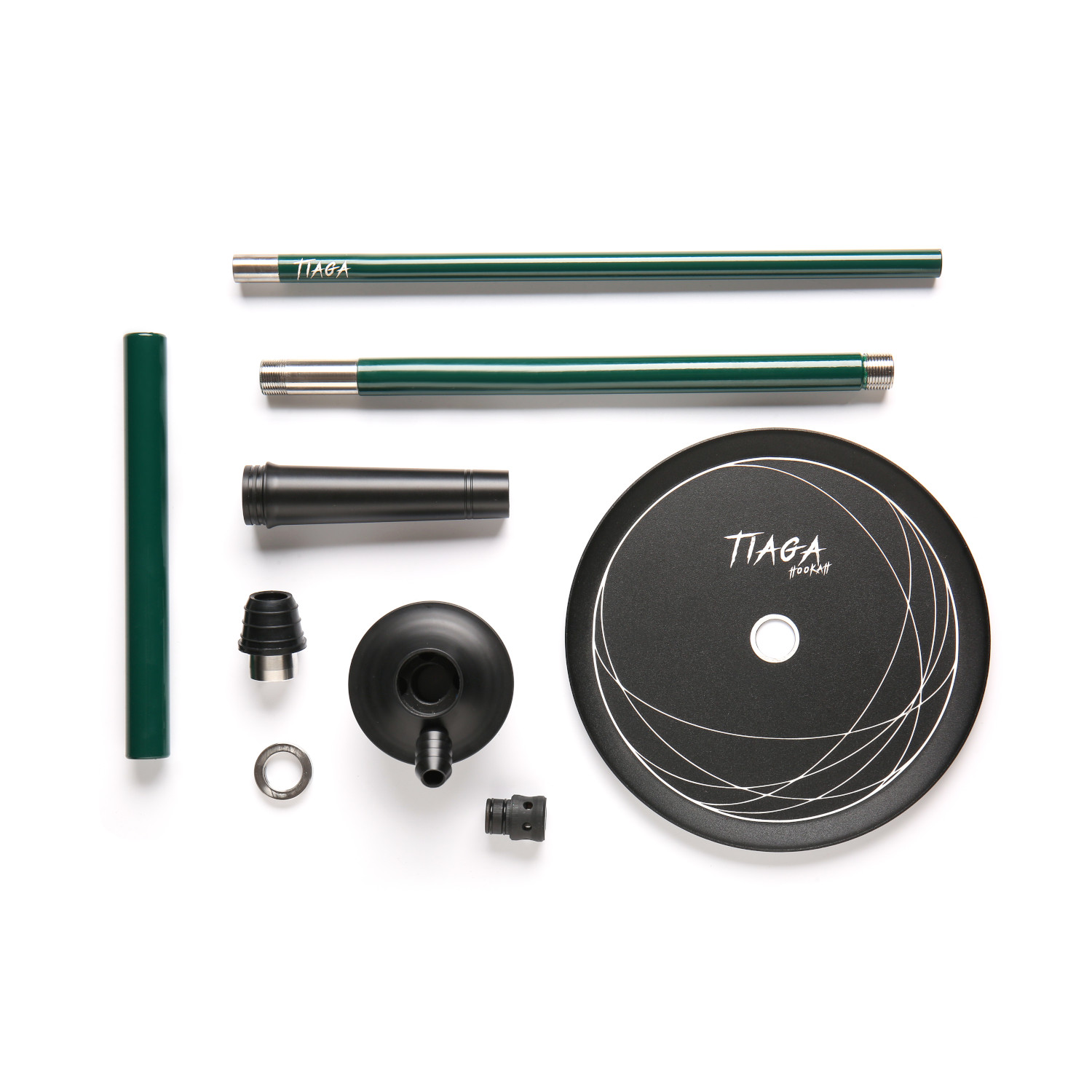 Tiaga Iris Dark Green Hookah - Image 2