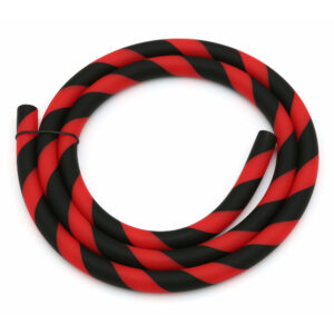 Soft Touch silicone hose Striped Red Black