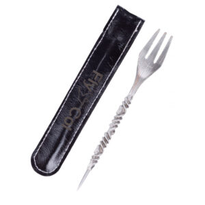FlyCol Silver Fork with Poker