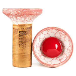 Oblako Flow Red On White-Red Marble