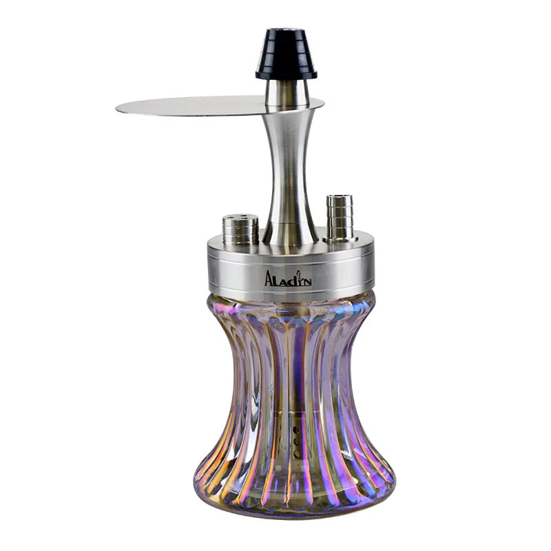 Aladin 2GO Steel Shiny Clear Hookah - Image 2