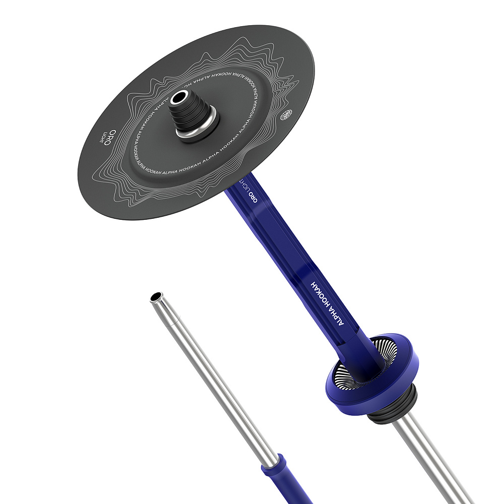 Alpha Hookah ORO Light Sapphire Blue Hookah - Image 3