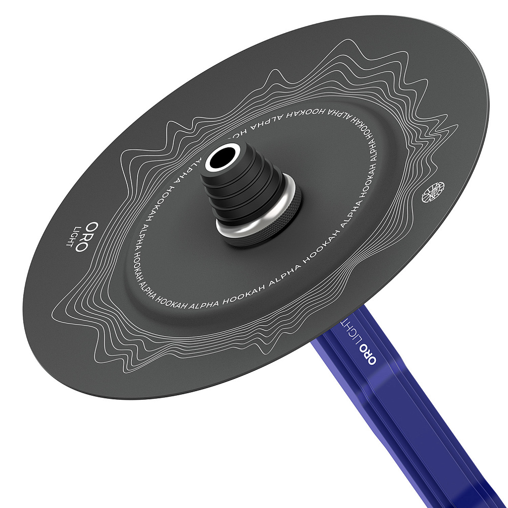 Alpha Hookah ORO Light Sapphire Blue Hookah - Image 4