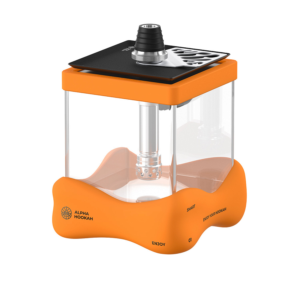 Alpha Hookah Smart Bubble Orange Hookah - Image 2