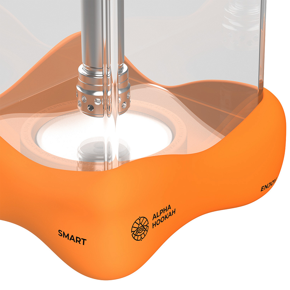 Alpha Hookah Smart Bubble Orange Hookah - Image 3