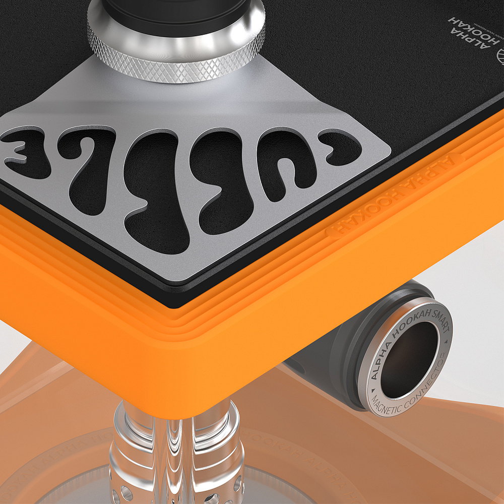 Alpha Hookah Smart Bubble Orange Hookah - Image 5