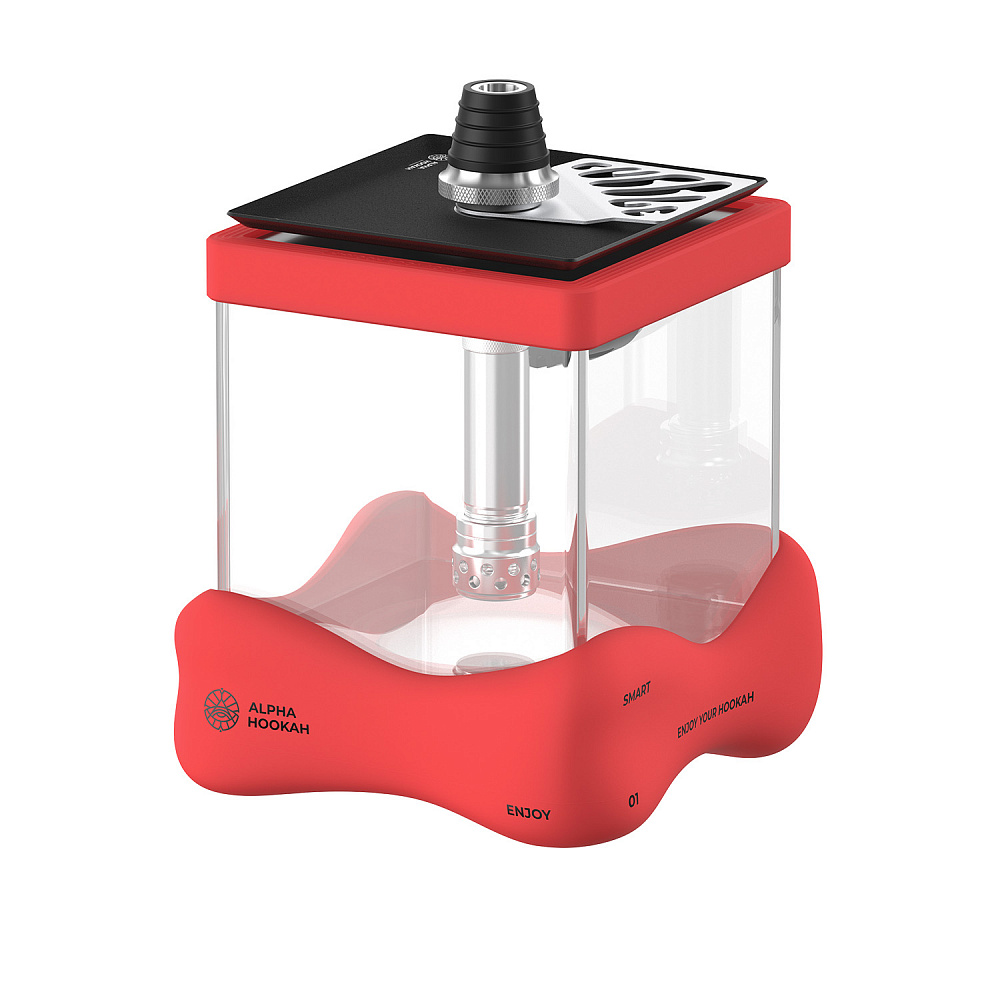 Alpha Hookah Smart Bubble Red Hookah - Image 2