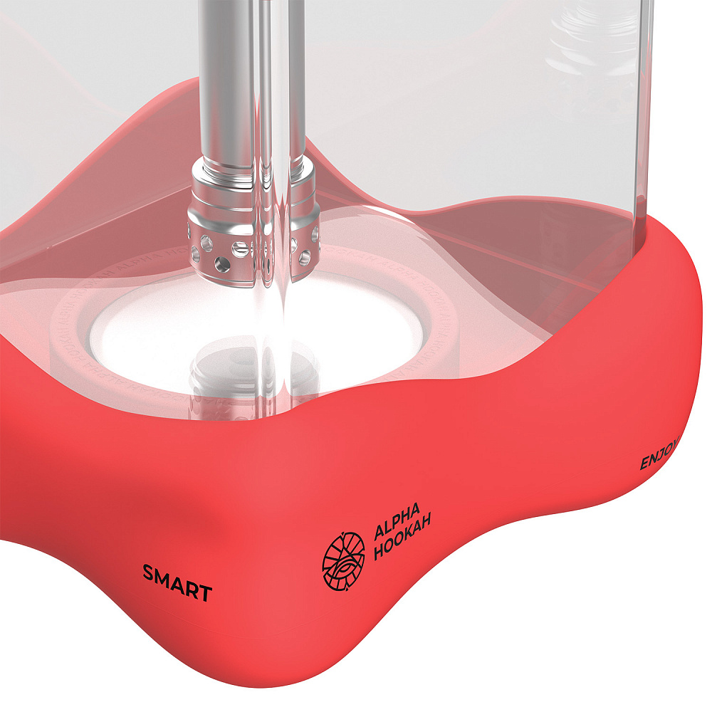 Alpha Hookah Smart Bubble Red Hookah - Image 3