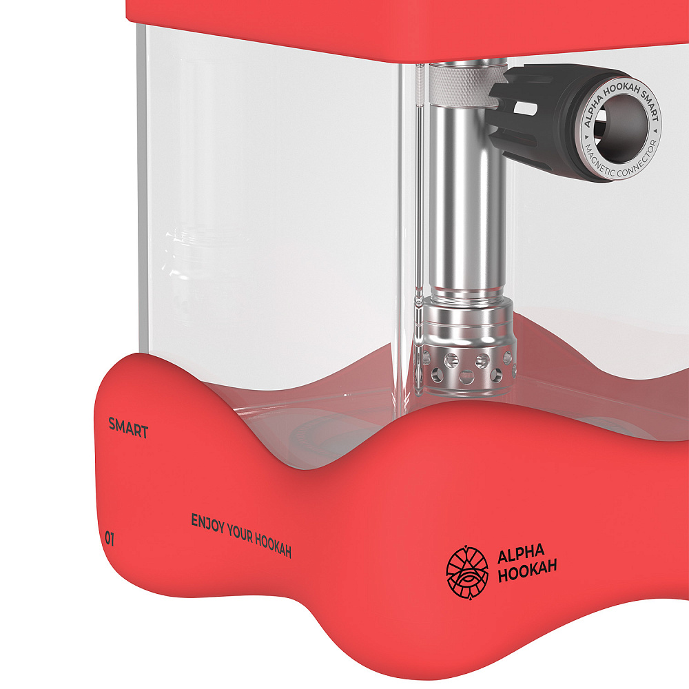 Alpha Hookah Smart Bubble Red Hookah - Image 4