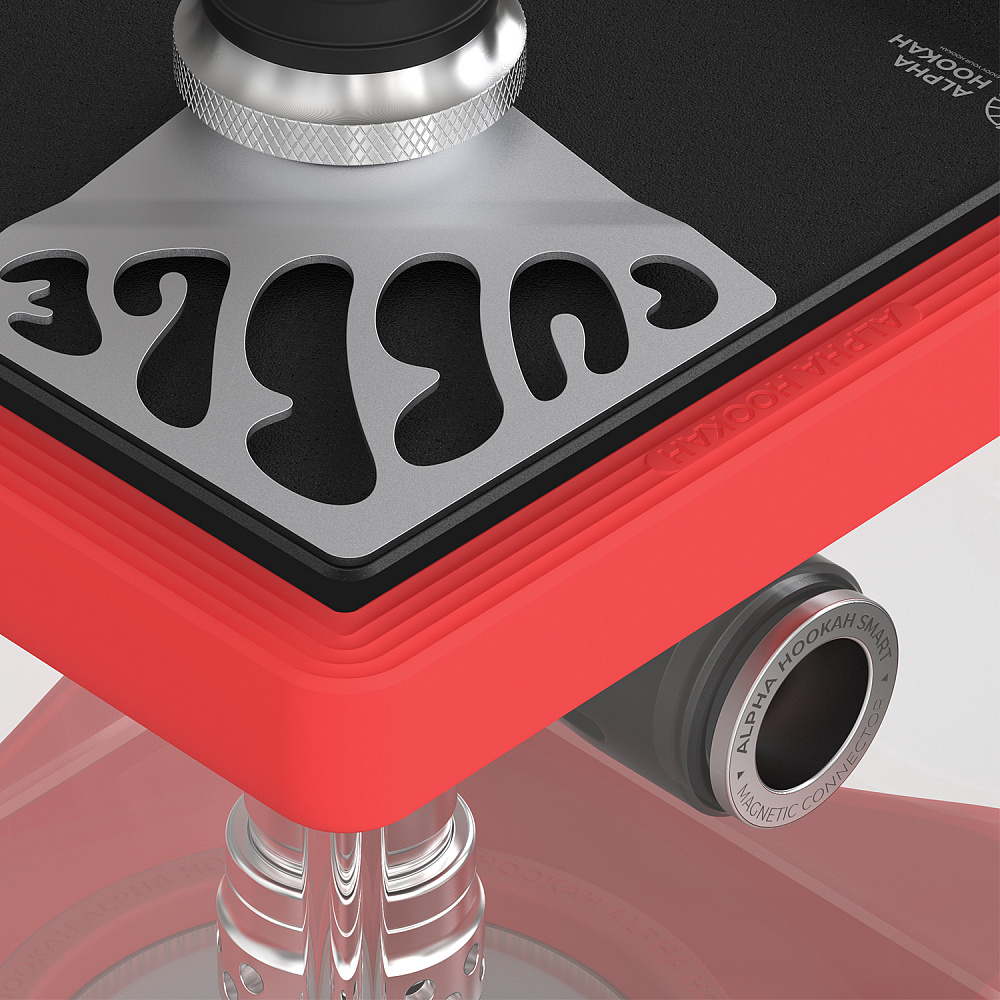 Alpha Hookah Smart Bubble Red Hookah - Image 5