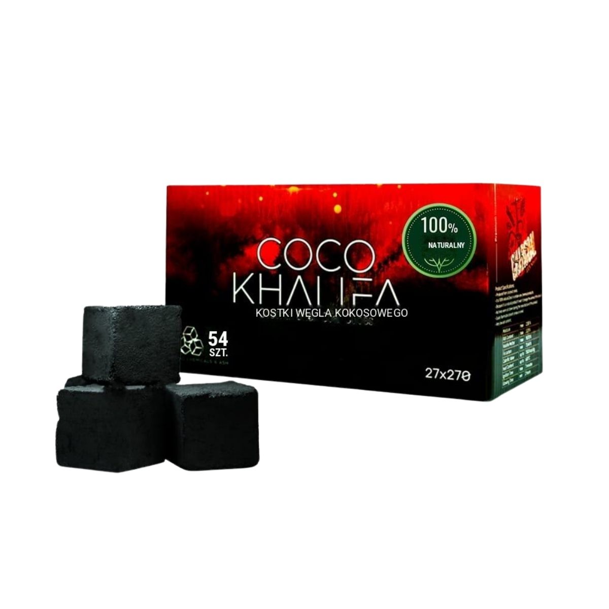 Coco Khalifa 27mm 1kg hookah charcoal
