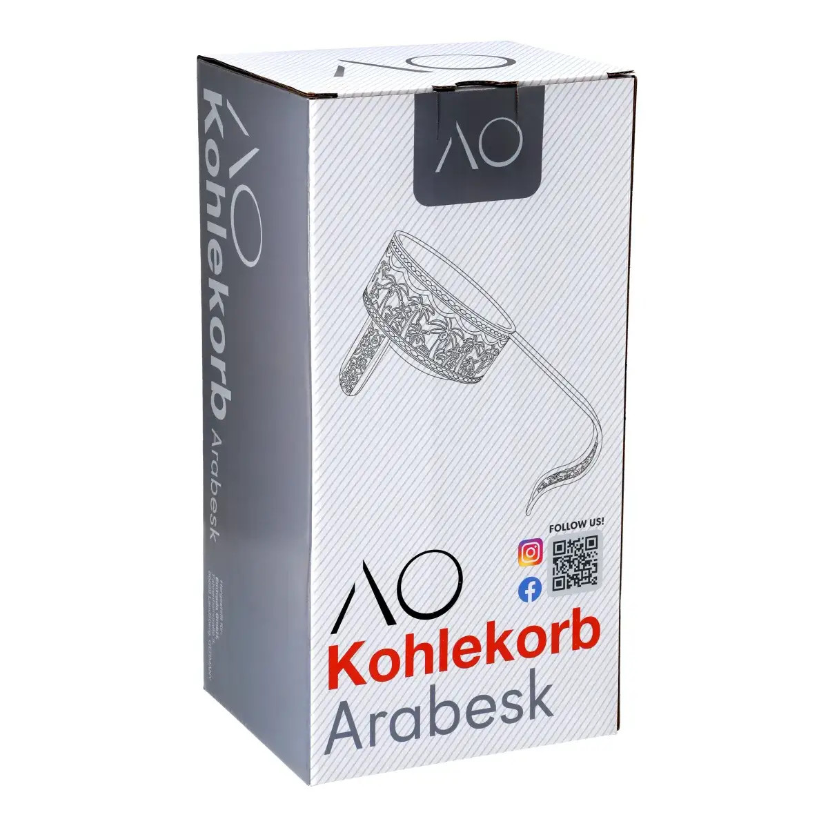 AO Arabesk Silver charcoal carrier - Image 2